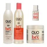 Kit Tratamiento Btx Shampoo + Enjuague + Baño + Ampolla Olio