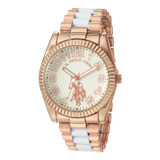 Reloj Mujer U.s. Polo Assn. Usc40125 Cuarzo Pulso Bicolor En