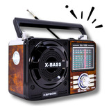 Radio Am\fm A Pilha Retro Vintage Antigo Recarregavel Usb Co