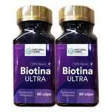 2 X Biotina Ultra 4 Meses Tto Uña Cabello Piel