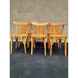 Antiguo Juego De 6 Sillas Thonet Bar Asient Mad