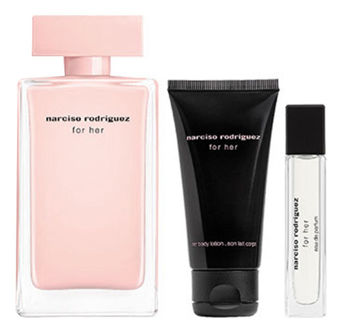 Set Narciso Rogriguez For Her Eau De Parfum 3 Piezas Mujer
