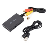 1pcs Rca A Convertidor Compuesto A Adaptador 1080p Para