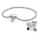 Brazalete Pandora Moments Con Corazon Disney + Kit De Regalo