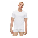 Camiseta Hugo Boss Cuello V 3 Pack Blanco 100% Original