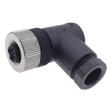 Conector Armable De Sensor M12 Codo 5 Pin Hembra Pg9