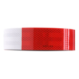 Rollo Cinta Reflejante 5cms X 45mts Barricada Rojo-blanco
