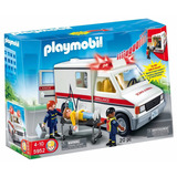 Playmobil Ambulancia Luz/sonido Int 5681 Original Intek