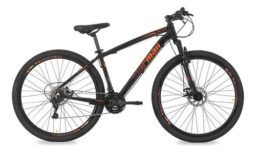 Bicicleta Bike Venice Aro 29 1.0 Mormaii Preto E Laranja