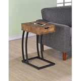 Coaster Furniture Mesa Auxiliar De Metal Y Madera Co