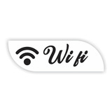 Placa Em Acrílico Wifi Predio Casa Sinalização Bm1 Decoração