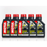 5 Pack: Aceite Motul  Moto 5000 4t 20w50 Technosynthese 1lt