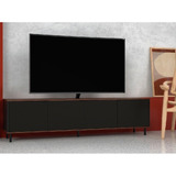 Rack Home - Encimera Para Tv (50 Pulgadas, 183 Cm), Color Negro Y Marrón