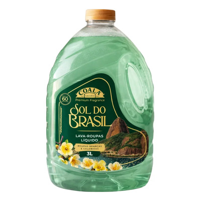 Lava Roupas Líquido Coala Laundry Sabão Líquido Sol Do Brasil 3l | MercadoLivre