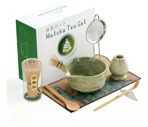 8pcs Japonés Kit De Matcha De, Contiene Soporte, Cuchara