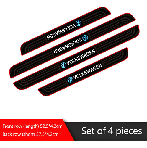 4pcs Protector De Umbral De Puerta Volkswagen