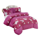 Cobertor Plush Invierno King Chiporro Diseños + 02 Funda Di 