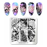 Placa Stamping Nicole Diary Uñas Nd 172 Texturas Estampado