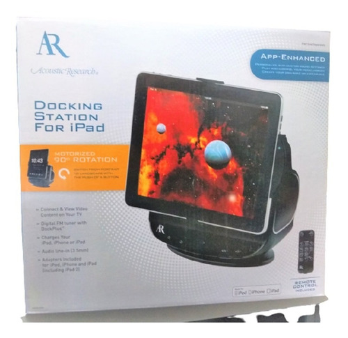 Radio Fm Bocinadocking Station Para iPod iPhone iPad Ars28i