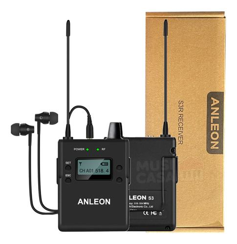 Anleon S3r S3 Receptor Monitor Inalambrico In Ear Body Pack 