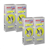 4 Bravecto Plus Gatos Transdermal De 1,2 A 2,8 Kg - 112,5mg