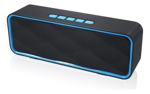 Bocina Recargable Bluetooth Mini Altavoz Portátil, 2 Colores Color Azul