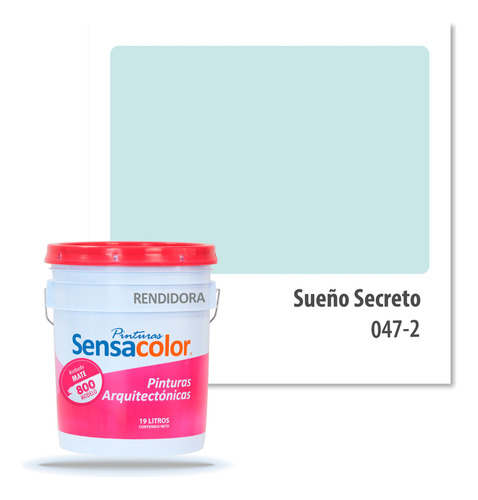 Pintura Vinilica Sensacolor Rendidora 800 19lt Color Blanco