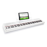 Alesis Piano Eléctrico Blanco Con 88 Teclas Semi-contrapesad