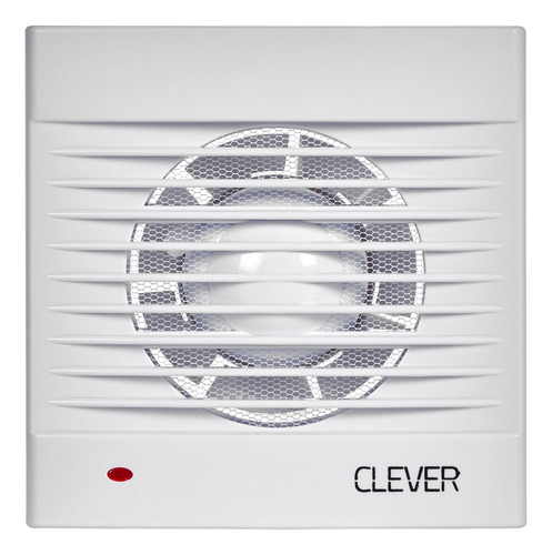 Extractor De Baño Clever 4'' 20w Ext3104 Luz Filtro Lavable