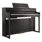 Piano Digital Roland Hp704 De Palisandro Oscuro Con Banco Y Soporte Bivolt