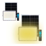 Reflector Panel Solar 200w Recargable Potente Luz Calida Led