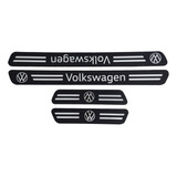 4 Embellecedores Autos Estribo Volkswagen Negro Aluminio