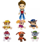 Set De 7 Peluches De Paw Patrol Patrulla Canina Originales 