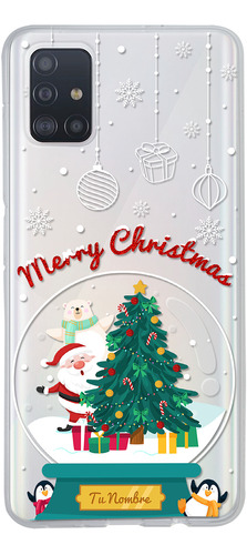 Funda Para Galaxy  Santa Claus Navidad Con Tu Nombre