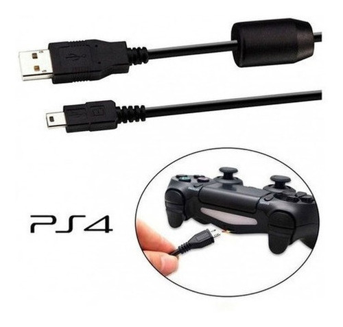 Cabo Usb Para Carregar Controle Sem Fio De Ps4 Play 4