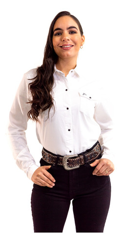 Camisa Vaquera De Mujer Blanca