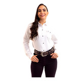 Camisa Vaquera De Mujer Blanca