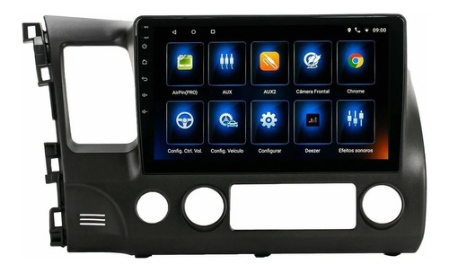 Central Multimidia Honda Civic 2008 Android 10p + Tv Digital