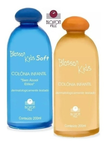 Colonia Infantil Blosson Kids Soft Sem Álcool 200ml + Frutal