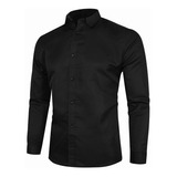 Camisa   Slim Fit Tipo Calidad Moda Casual Formal Liso