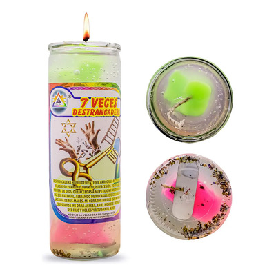 Veladora Gel 7 Veces Destrancadera Proteccion Tumba Trabajo Color Multicolor Veladora De Gel Destrancadera | MercadoLibre