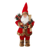 Viejo Pascuero Muñeco De Navidad 85 Cm Rojo