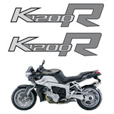 Kit Adesivos Emblema Bmw K1200r Preta E Branca Ca-01395