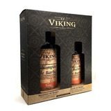 Kit Para Barba Com Shampoo E Balm - Terra - Viking