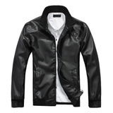 Chamarra Para Hombre, Invierno, Piel, Motociclista, Con Crem