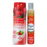 Kit Sabonete Intimo E Perfume De Calcinha Morango Apinil 