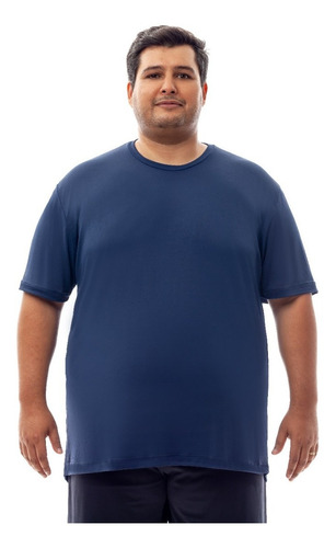 Camiseta Plus Size Dry Fit Proteção Solar Tecido Malha Fria