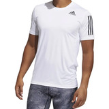 Camiseta adidas Techfit 3-stripes Fitted Masculino - Branco