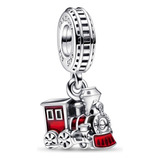 Dije Charm Pandora Tren Disney Mickey Mouse Plata Original