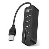 Hub 3 Puertos Multi Usb 2.0 Adaptador Con Lector Tarjeta Sd